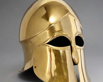 Medieval Spartan Helmet | Corinthian Greek Warrior Helmet | Ancient Greek Armor Replica | Medieval LARP Cosplay Helmet Reenactment Gear