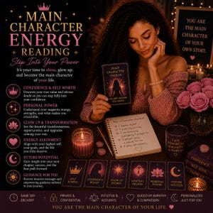 Main Character Energy Reading | Confidence, Glow Up & Personal Power Insight