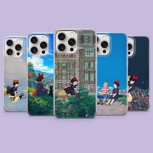 魔女の宅急便 ジブリ魔女カバー iPhone 17Pro、16、15、14、13、12、Samsung S26、S25、S24、S23Fe、A16、A56、Pixel 10 9 用