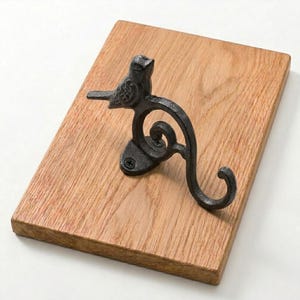 Cast Iron Bird Wall Hook, Rustic Bird Hanger, Vintage Wall Mounted Hook, Farmhouse Coat Hook, Decorative Metal Wall Decor