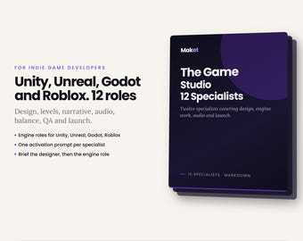 Przewodnik po przepływie pracy AI dla niezależnych twórców gier | Metoda produkcji Unity, Unreal, Godot i Roblox