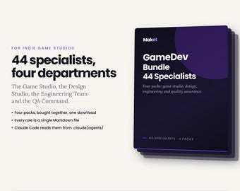 System agencji AI: Pakiet GameDev — 44 specjalistów od AI dla niezależnych twórców gier, Unity, Unreal i Godot