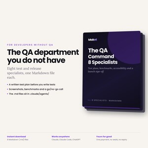 QA Testing AI Specialist Pack | 8 Expert Persona Cards for Test Plans, Launch Readiness, Performance & Accessibility Audits | Digital