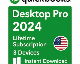 intuit 2024 Desktop pro 3 users - USA for win lieftime