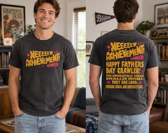 Koszulka Comfort Colors® Funny Dad Gamer, prezent na Dzień Ojca dla taty, koszulka z grafiką z nowym osiągnięciem, koszulka z humorem Dad Life