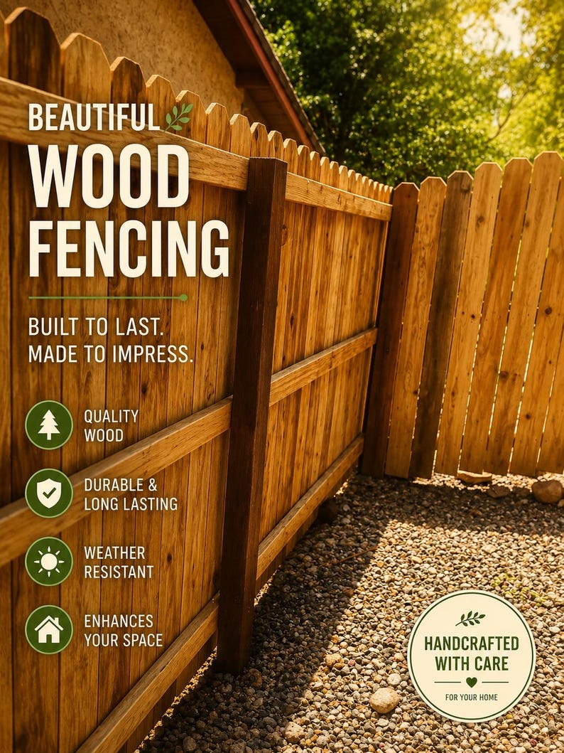 DIY Privacy Fence Plans Beginner Fence Construction Guide PDF Download image 2