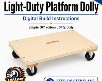 Planer för byggandet av plattformsvagnar: Enkel DIY-träbearbetning i PDF-format för garage och verkstad