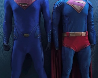 Traje de cosplay del héroe de Krypton del Hombre de Acero – Traje cinematográfico de cuerpo completo