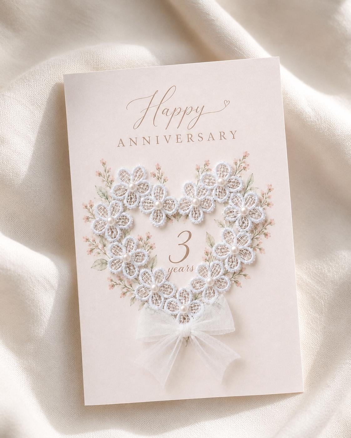 Happy 3rd anniversary card - Etsy 日本
