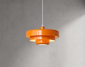 Lustre de plafond LED rétro danois, lampe suspendue nordique créative orange, decorazione di ristoranti, maison, café, apparecchi di illuminazione