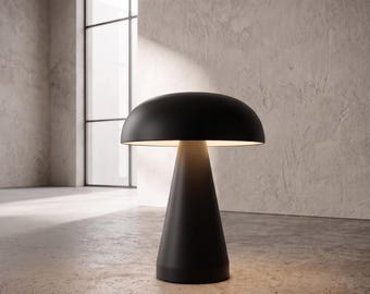 Retro Pilz Tischlampe, Touch Control Nachttischlampe, wiederaufladbare LED Akzentdekoration für Schlafzimmer Bar Cafe Nachttisch