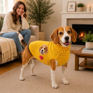 Häkelanleitungsset für Hundepullover, anpassbare Applikationen, Größen S-M-L-XL (PDF-Download)