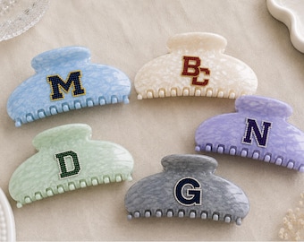 Custom Bedazzled College Claw Clip