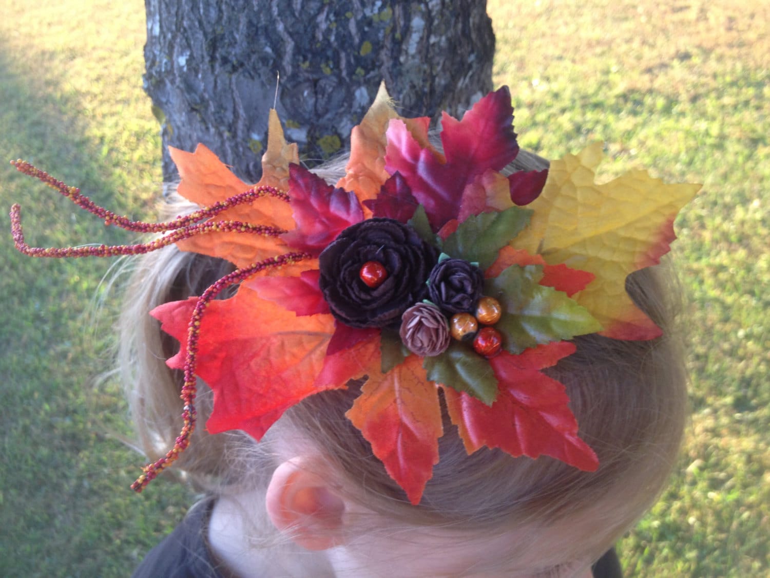 Fall hairpiece fall hair clip fall Etsy
