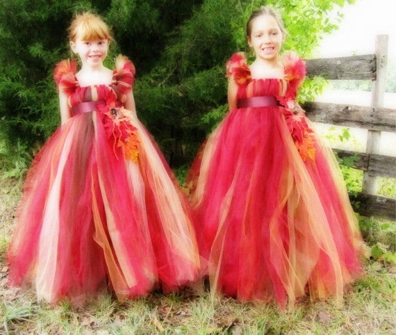 fall flower girl dress
