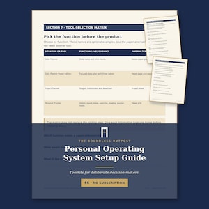 Installationsguide för personligt operativsystem — Integrera dina planeringsverktyg