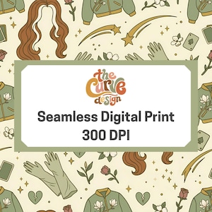 Superhero, Seamless Pattern, PNG, Digital Print, Digital Download, Gloves
