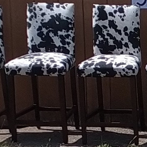 Cowhide Bar Stools Etsy