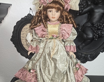 Haunted Doll Angela - Active Spirit Vessel - Paranormal Doll - Positive Energy - Old Spirit - Vibtage Porcelain Doll Collectible