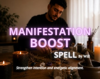 Hechizo para potenciar la manifestación, ritual de energía positiva, alineación de intenciones (PDF)