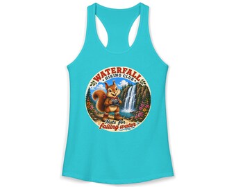 Waterfall Hiking club squirrel Tank
