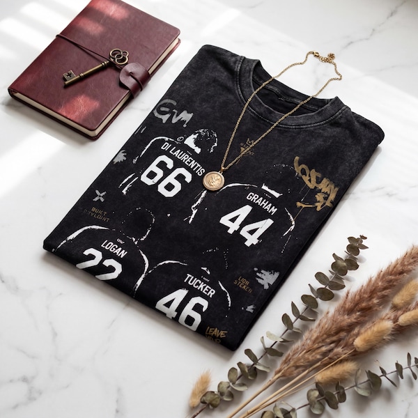 Off Campus | Briar Hockey Squad T-Shirt | Di Laurentis Graham Logan Tucker | Off-Campus Fan Tee | Vintage Graffiti Style | Made To Order