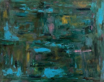 Schilderij op papier: 'British Columbia Lake' van Anthony, optionele lijst