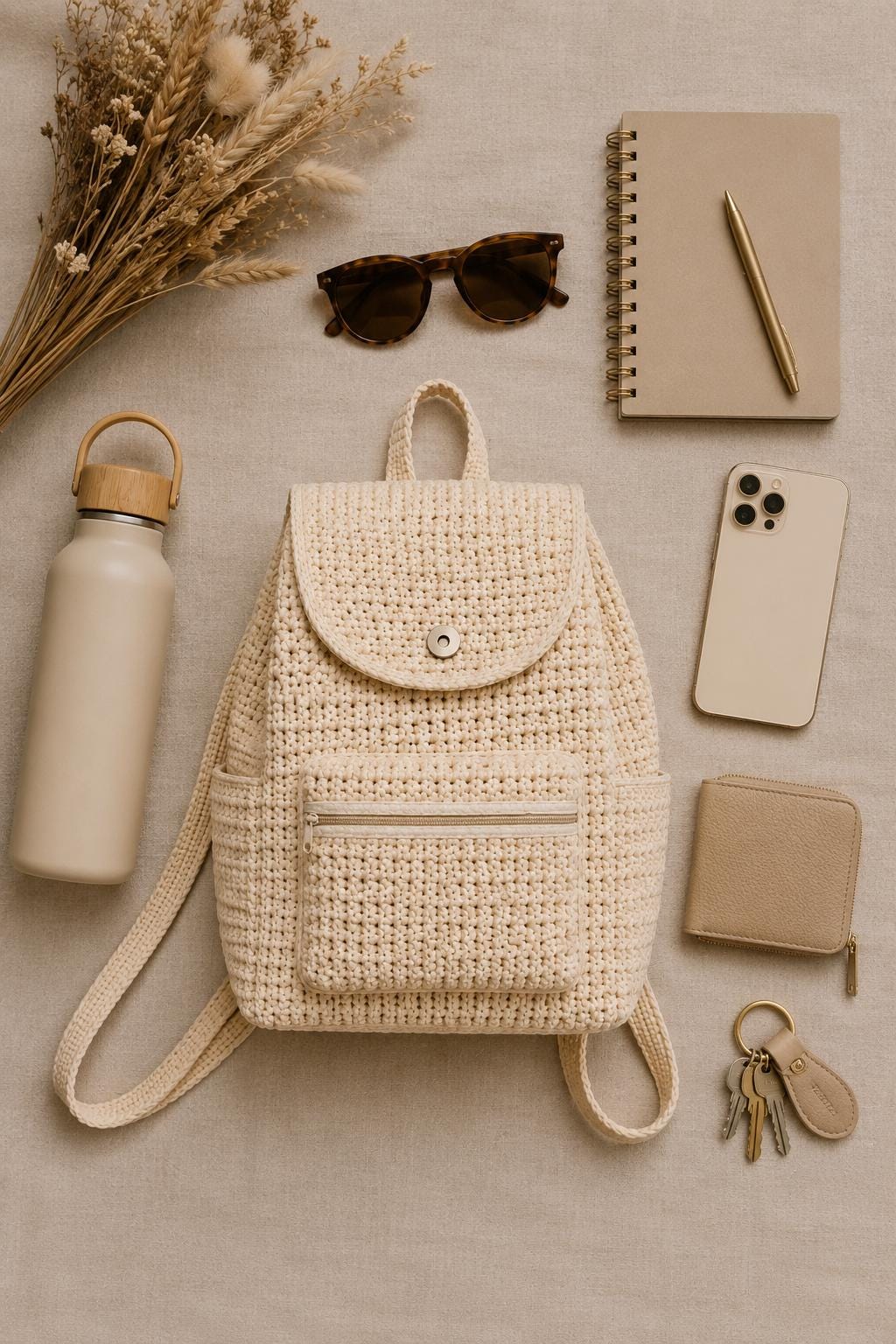 Drawstring Crochet Backpack Pattern