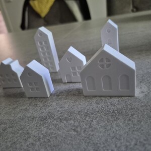 Decorative house set of 6