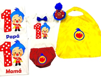 Circus Party Theme, Clown Birthday Outfit Baby Boy 1st Birthday Shirt, Clown Party Clothes, Toddler Boy Outfit, Clown Costume