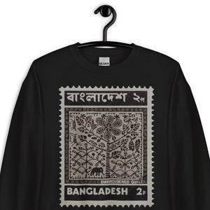 Bangladesch B&W Stempel Unisex Sweatshirt
