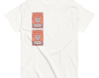 Vintage Fee Stamp Unisex Tee