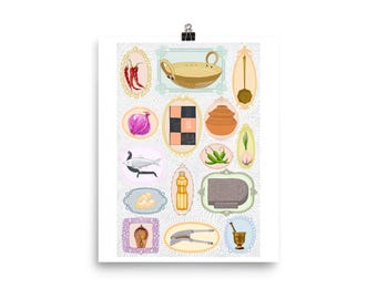 Rannaghor {Kitchen} Essentials Print