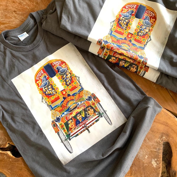 Dhaka Rickshaw Graphic T-shirts