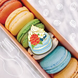 Macaron Wonderland Enamel Brooches Pins