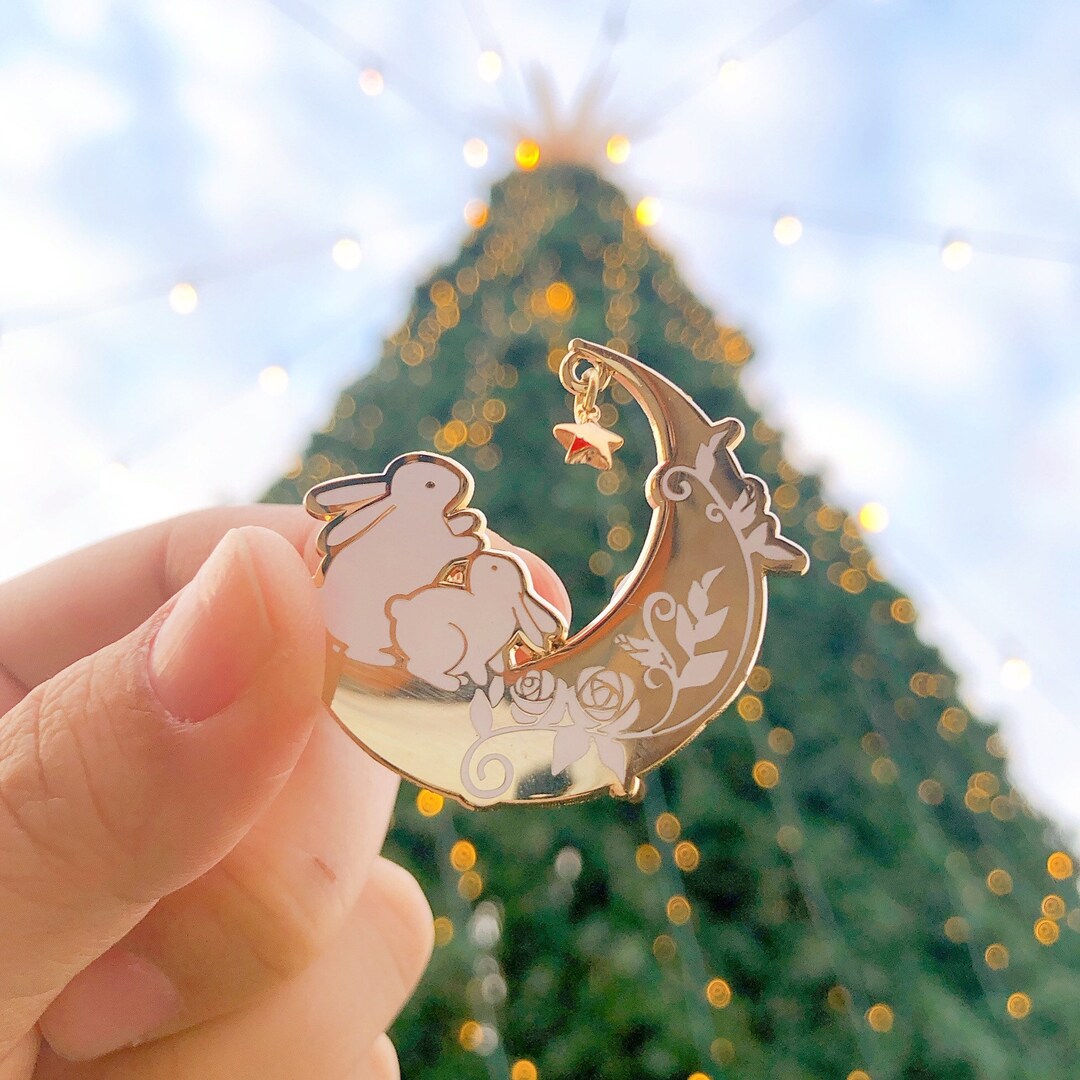 Stargazer Bunnies Enamel Pin Rabbits Cute and Kawaii - Etsy