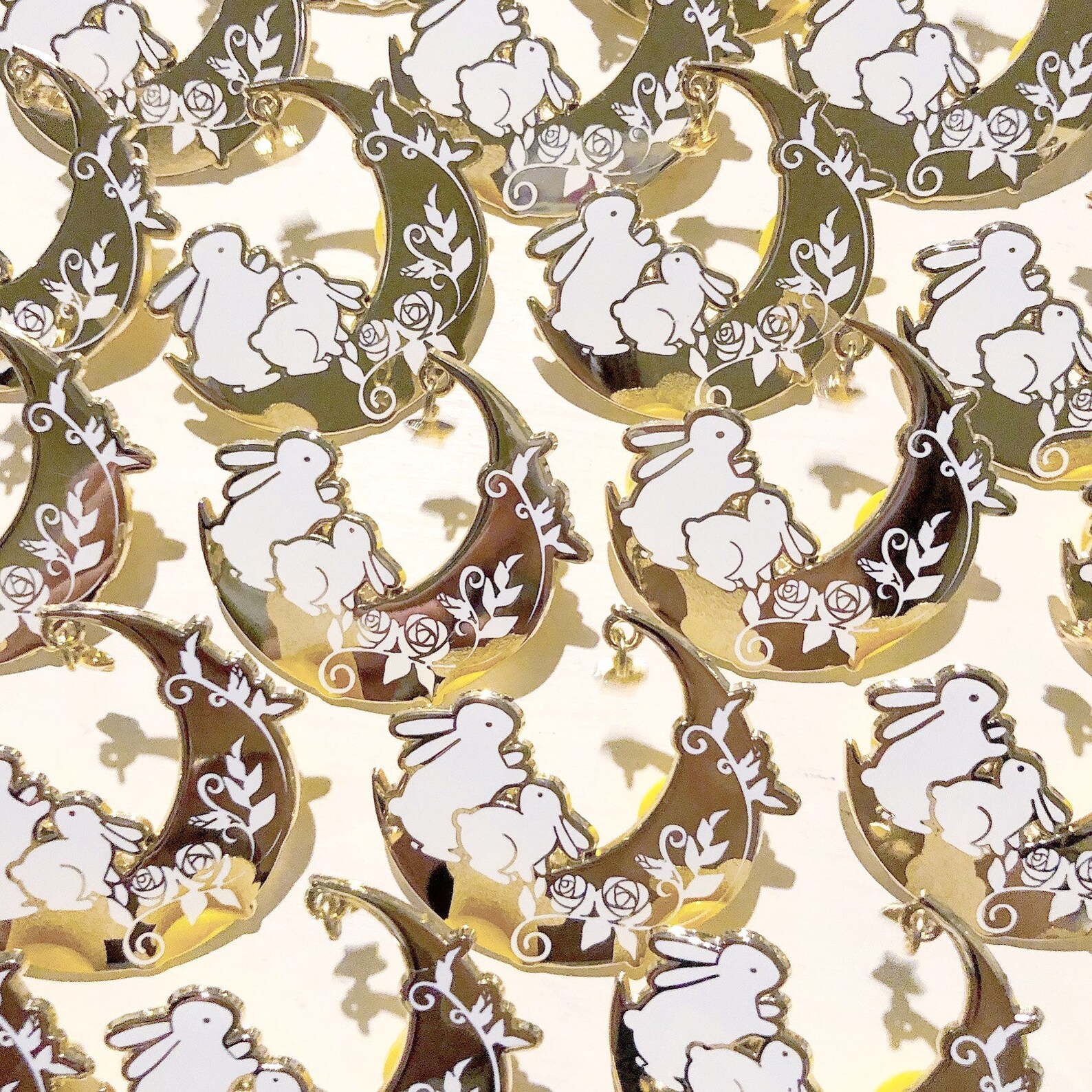 Stargazer Bunnies Enamel Pin Rabbits Cute and Kawaii | Etsy