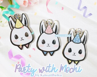 Party With Mochi (Small) Pins  |Cute and Kawaii | Gift & Accessories