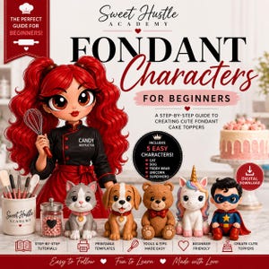 Fondantfiguren für Anfänger | E-Book mit Anleitungen für Tortenfiguren | Digitaler Download | 5 Anleitungen für Figuren