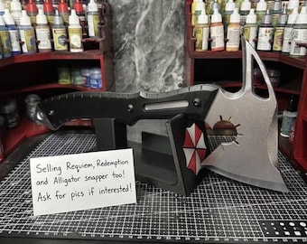 Resident evil Requiem – Leon S. Kennedy TOMAHAWK / HATCHET- Redemption - Requiem | cosplay Resin figure printed handmade game RE Requiem