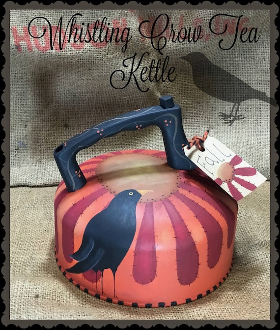 Whistling Crow Tea Kettle Digital Pattern 