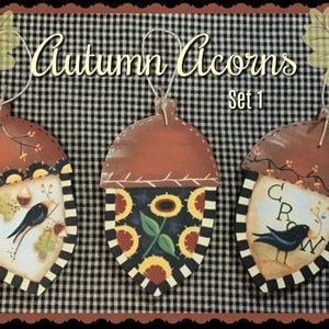 Autumn Acorns set 1
