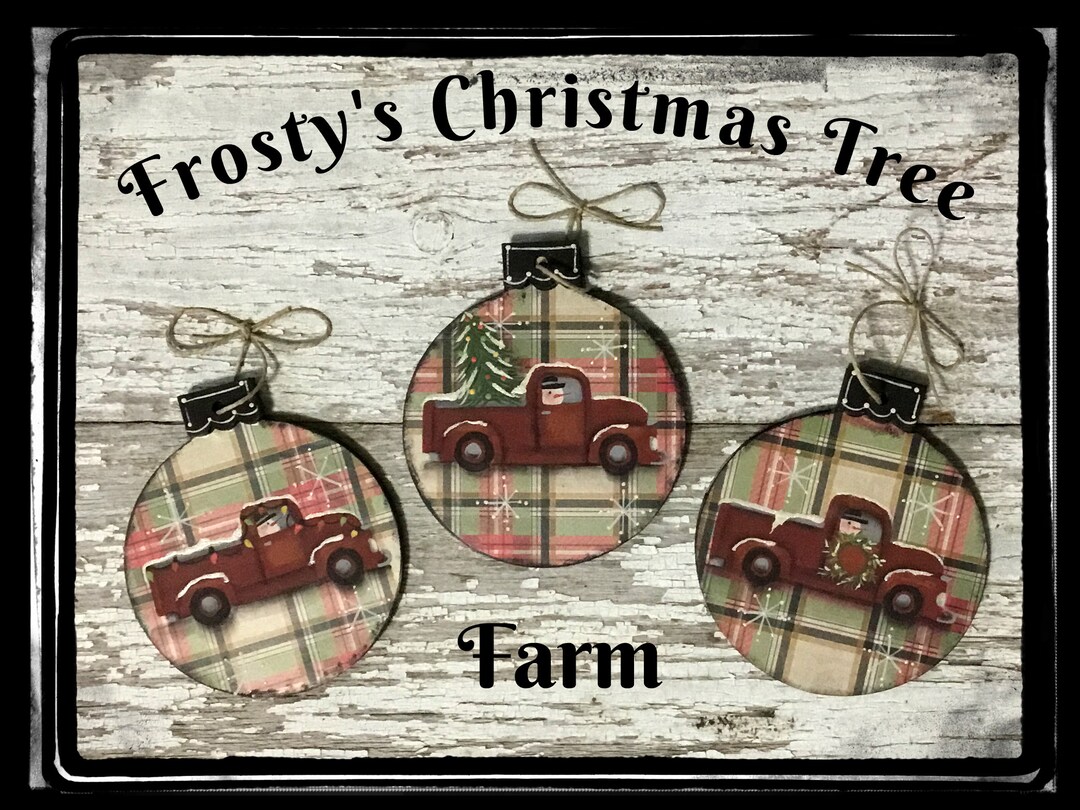 Frosty's Christmas Tree Farm Digital Pattern Etsy
