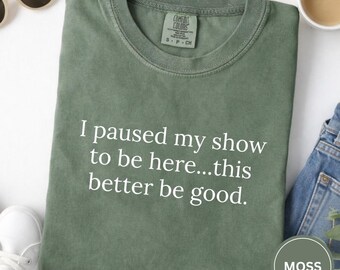 Camiseta "Parei minha série", camiseta engraçada para maratonistas de séries.