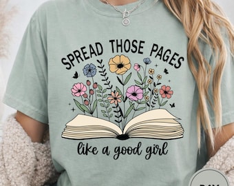 Camiseta para Amantes de Livros, Camiseta Floral, Camiseta para Leitores Sarcásticos