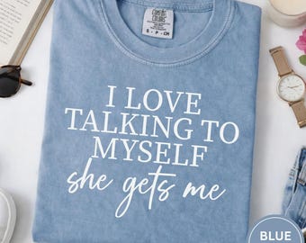 Camiseta "Eu Adoro Falar Sozinho", Humor Sarcástico para Introvertidos