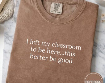 Camiseta para professor, camiseta engraçada com frase sarcástica para sala de aula