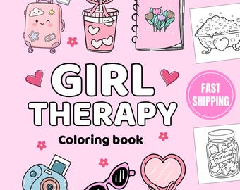 Livro de Colorir Terapêutico para Meninas: Desenhos Aconchegantes de Autocuidado para Adultos e Adolescentes