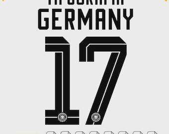 Schrift Vektor Deutschland WM 2026 Typographie digitale Dateien OTF-TTF und Ai-Eps-Pdf-Svg-Cdr