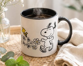 Vintage 1958 Snoopy “pedal Power” Mug by Fire-king / Anchor
